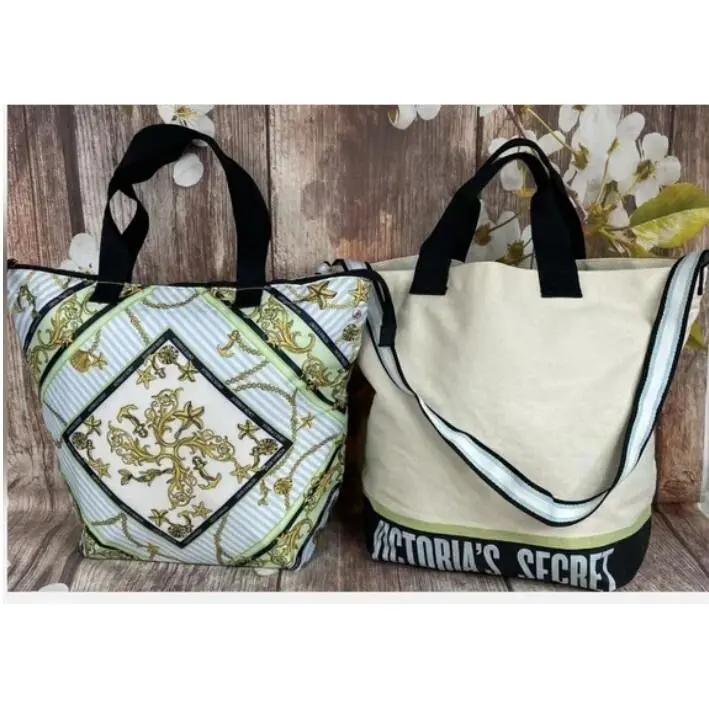 Victorias Secret Canvas Logo Tote Cooler Set