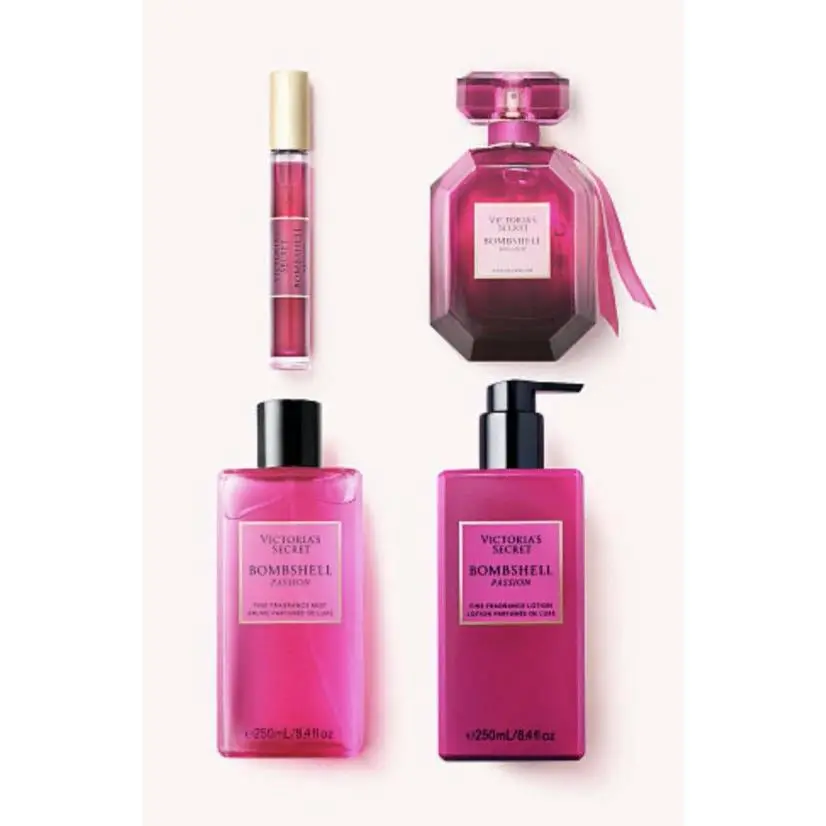 Victoria`s Secret Bombshell Passion Edp 3.4 oz Rollerball/fragrance Mist/lotion