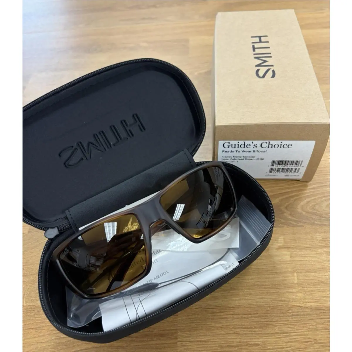 Smith Guide`s Choice Bifocal +2.00 Sunglasses Matte Tortoise Polarized Brown