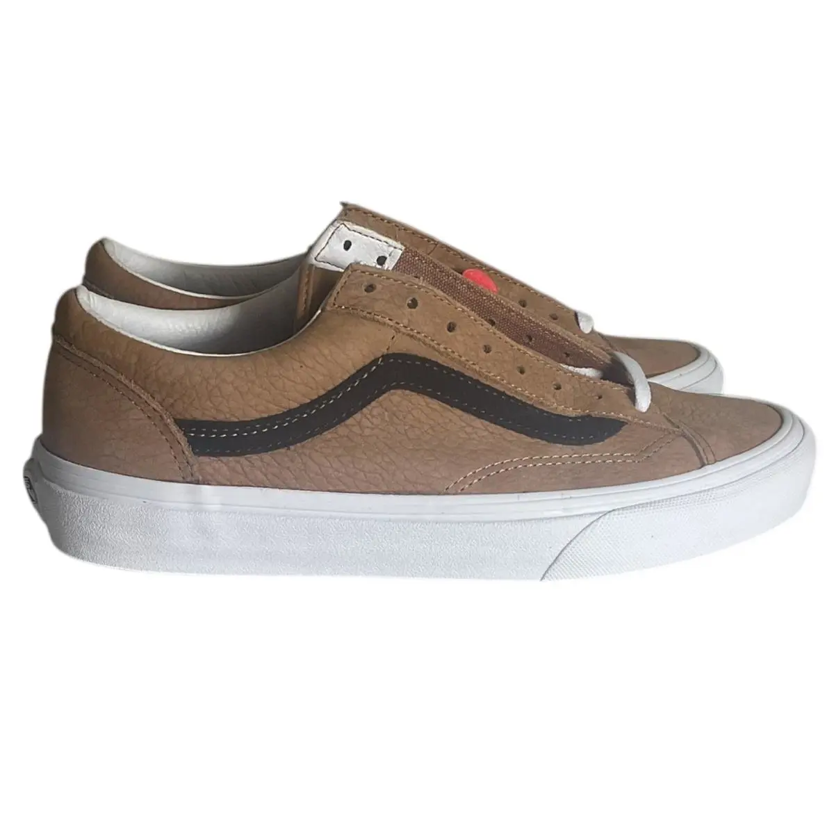 Vans Style 36 OS Camel Grain Premium Leather Men’s Size 6.5 Women 8 - Camel