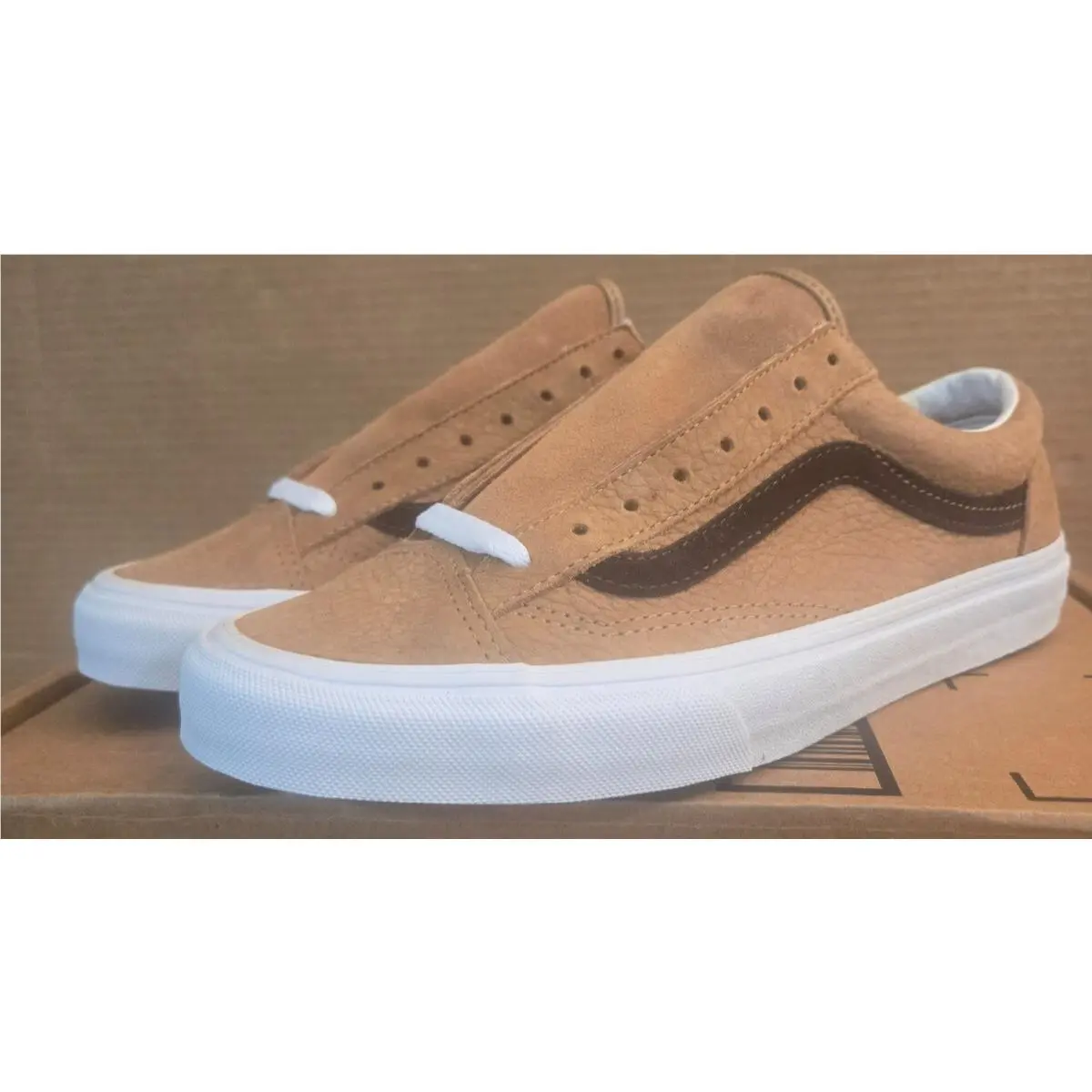 Vans Style 36 OS Grain Leather Men`s 6.5/Women`s 8 Camel VN0A3DZ3T72-210 - Camel