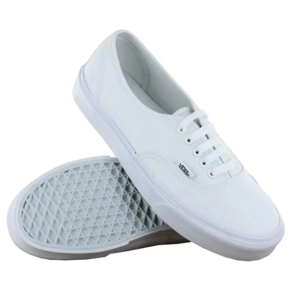 Vans Authentic Low Unisex Men Size 5 = Women Size 6.5 Shoes True White/b