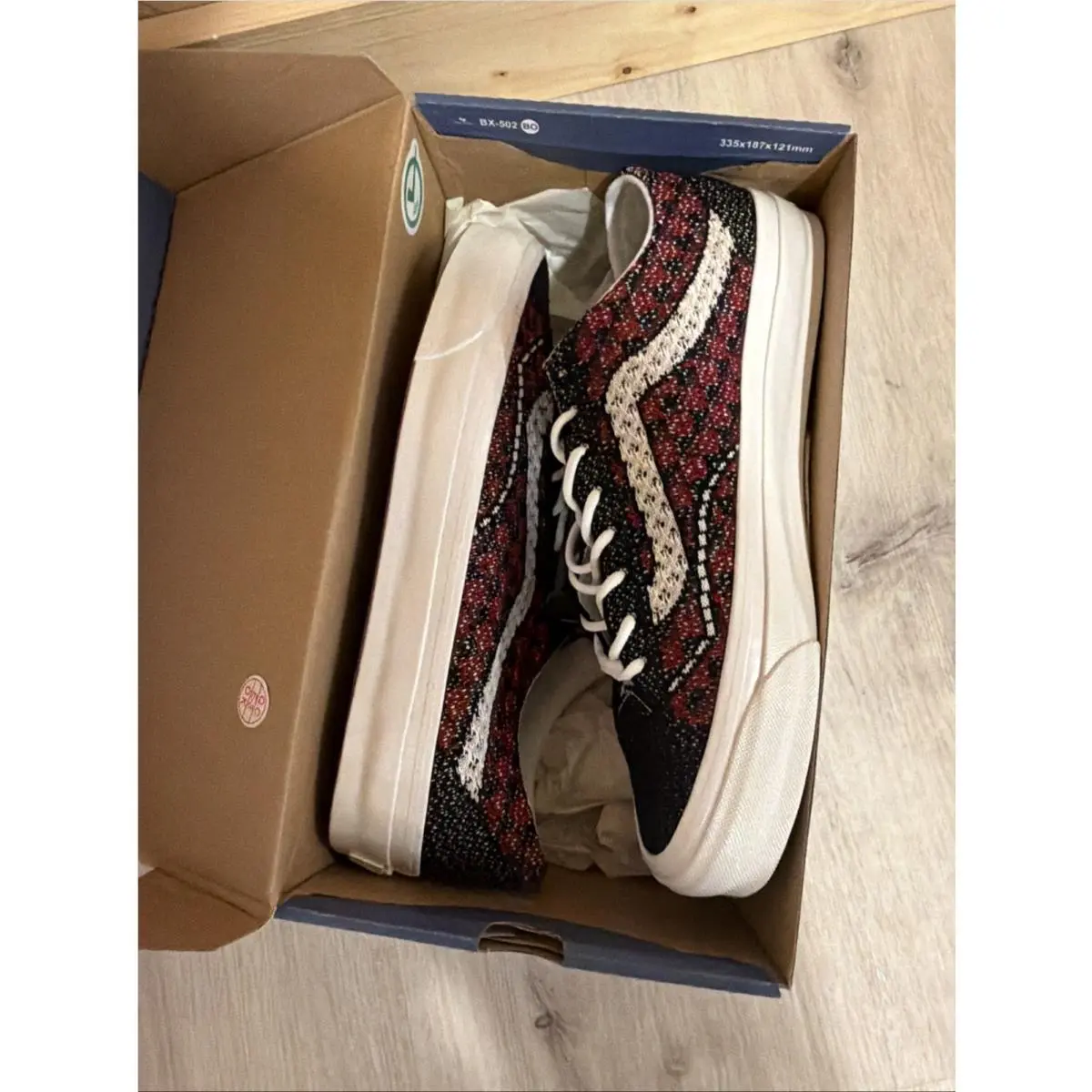Vans shoes - Vans LX Old Skool - Old Skool - VN000EFKBRD - Geo Check Bordeaux 7
