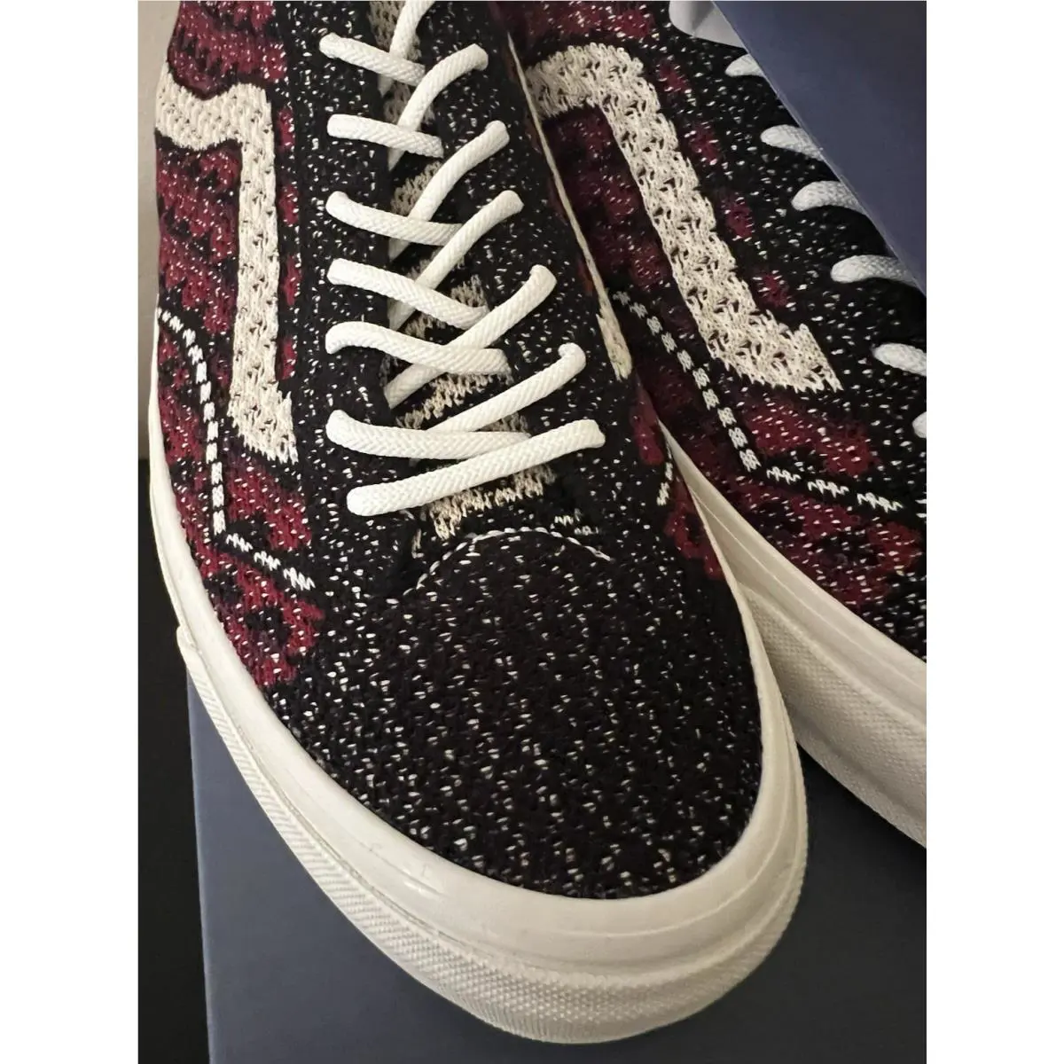 Vans shoes - VANS Old Skool Premium - Old Skool Premium - VN000EFKBRD - Geo Check Frost Grey 5