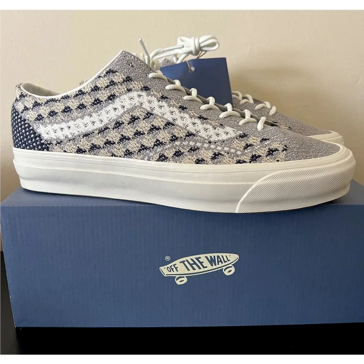 Vans shoes - VANS Old Skool Premium - Old Skool Premium - VN000EFK85T - Geo Check Frost Grey 0