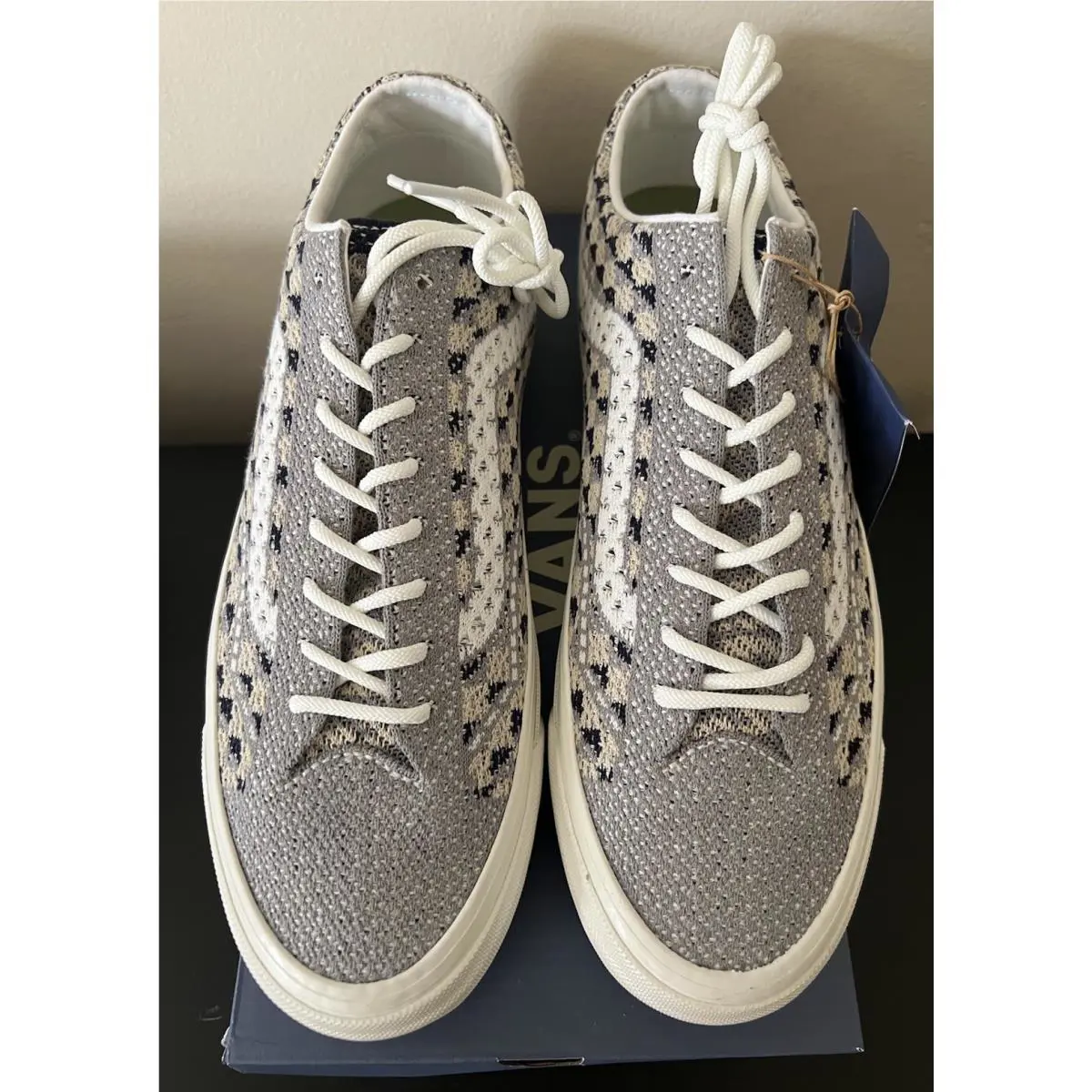 Vans shoes - VANS Old Skool Premium - Old Skool Premium - VN000EFK85T - Geo Check Frost Grey 5