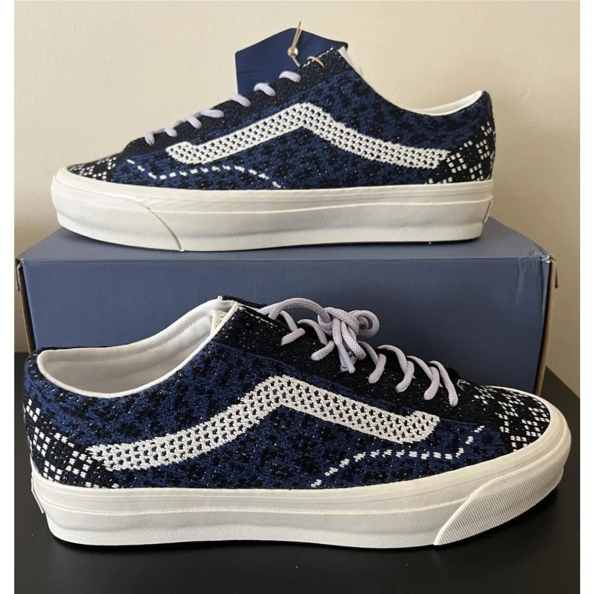 Vans shoes - VANS Old Skool Premium - Old Skool Premium - VN000EFKBX9 - Cheetah Navy Blue 2