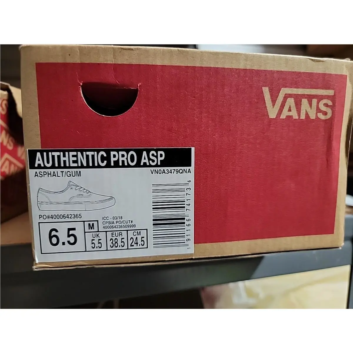 Vans shoes - Vans Pro - Pro - vn0a3479qna - Asphalt/gum (UPC: 191166741736) 3