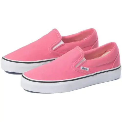 Vans Classic Slip-on LO Unisex Men Size 5.5 = Women Size 7 Shoes Pink/white/ - Pink Lemonade - U30 - VN0A33TBUR1