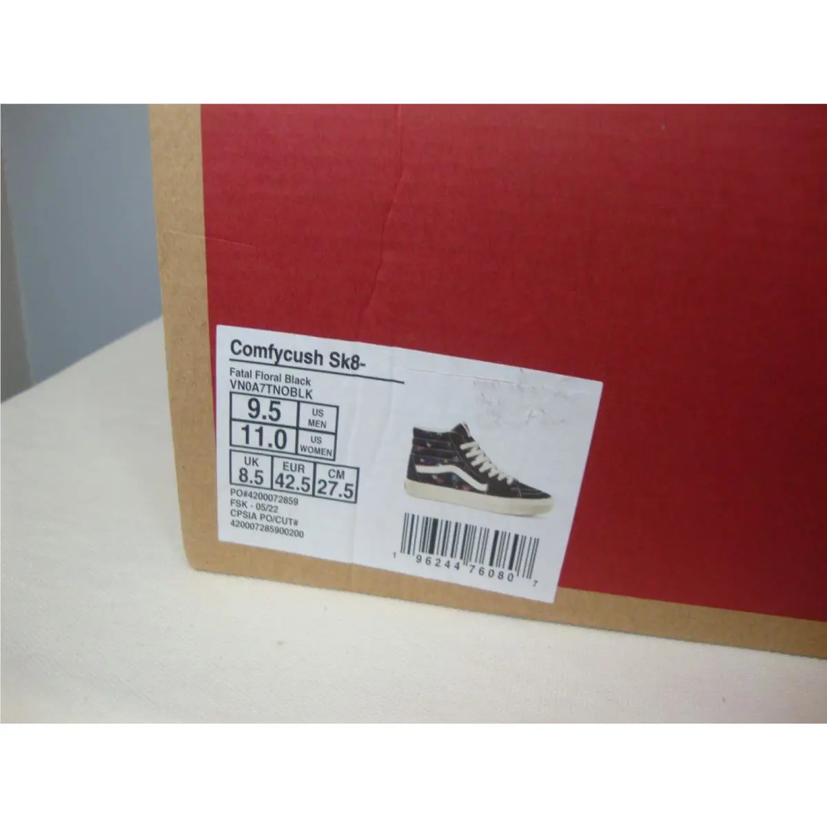 Vans shoes - VANS Sk8-Hi - VN0A7TNOBLK - Black (UPC: 196244760807) 8