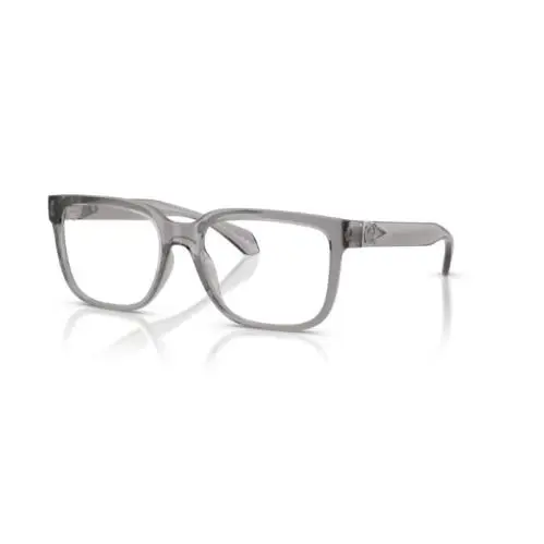 Versace 0VE3377U 593 Transparent Grey Soft Squared 55 mm Men`s Eyeglasses