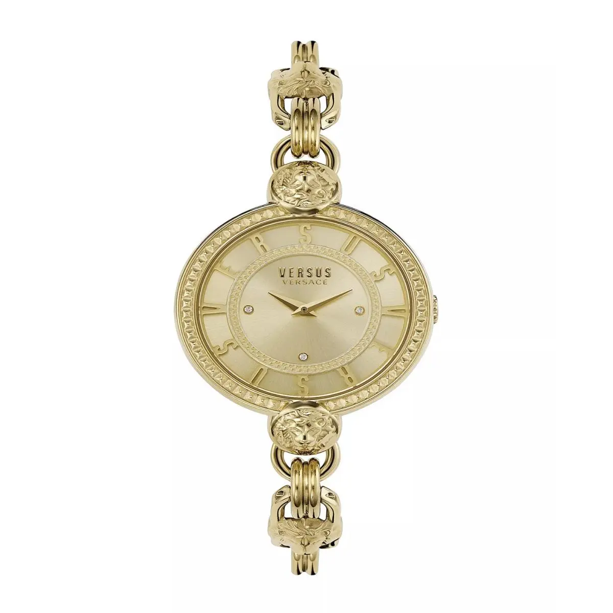 Versus Versace Women`s Les Docks Two Hand Gold-tone Stainless Steel Watch 36mm