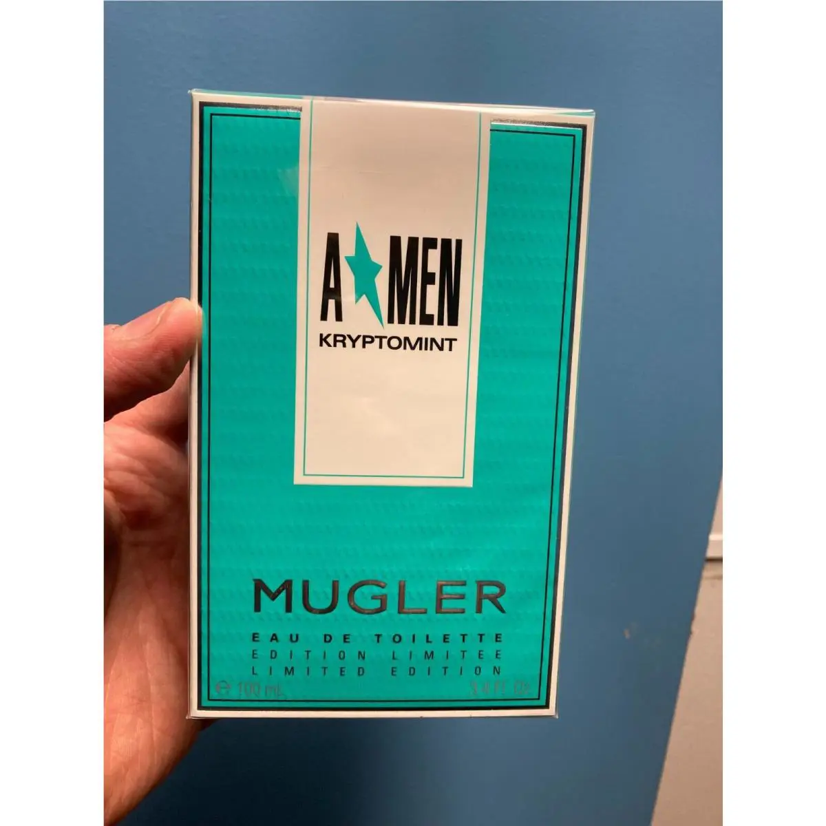 Thierry  A Men Kryptomint 3.4 oz 100ML Men`s Eau de Toilette Rare Cologne by Mugler