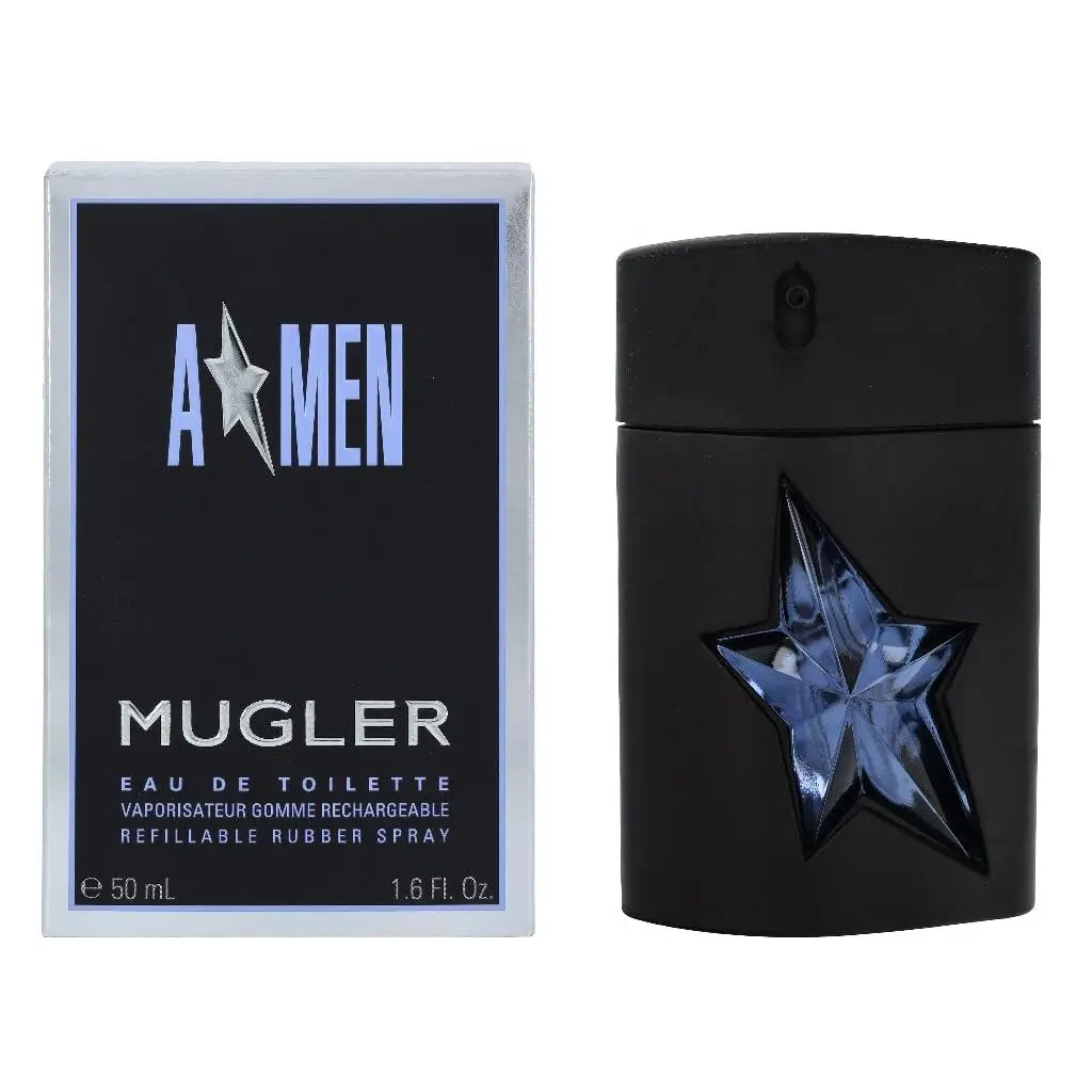 Angel by Thierry Mugler Eau De Toilette Spray Refillable Rubber Flask 1.7 oz - Black