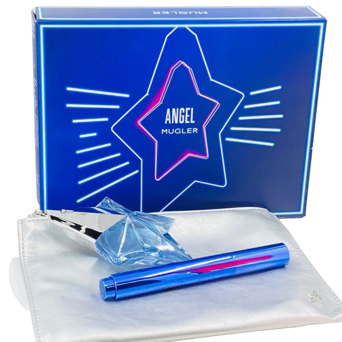 Angel  Edp Spray Perfuming Brush Signature Pouch 3 Pieces Set Check by Mugler