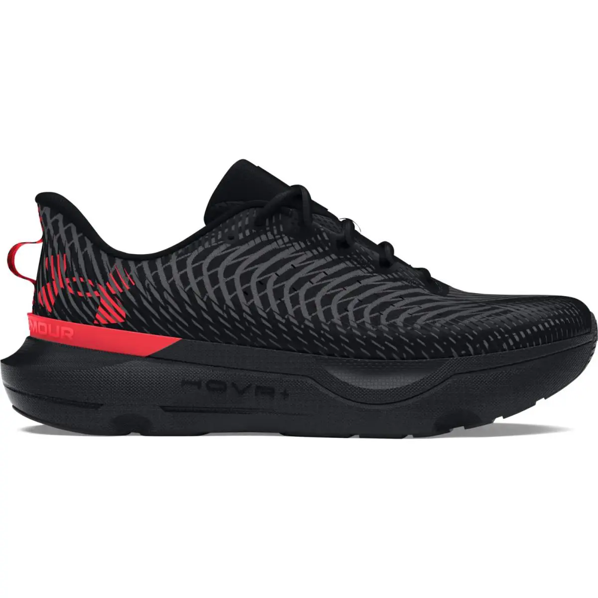 Under Armour Hovr Infinite Pro Comfort Running Sneaker Men`s 3027190-006 - Black/Anthracite/Racer Red