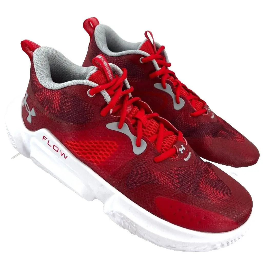 Under Armour Flow Breakthru 3 Red Sneaker 3025603-600 UA Shoes Women`s 7