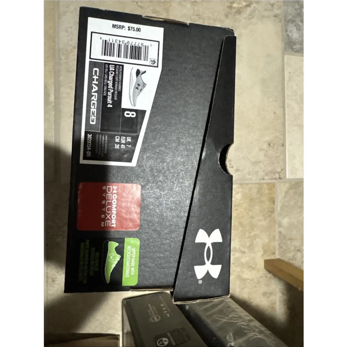 Under Armour shoes - Under Armour Charged Pursuit - Charged Pursuit - 3028254-011 - Gray (UPC: 0197779343114) 8