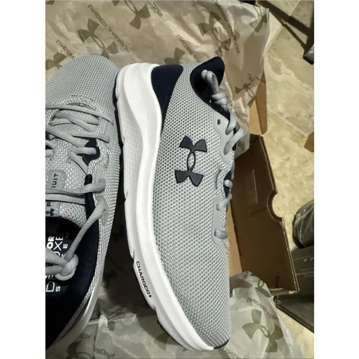 Under Armour shoes - Under Armour Charged Pursuit - Charged Pursuit - 3028254-011 - Gray (UPC: 0197779343114) 3