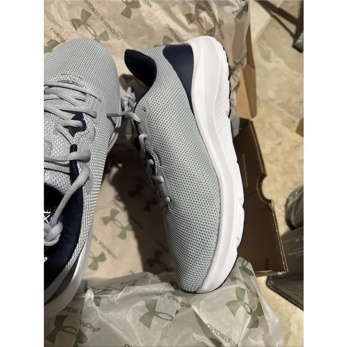 Under Armour shoes - Under Armour Charged Pursuit - Charged Pursuit - 3028254-011 - Gray (UPC: 0197779343114) 4