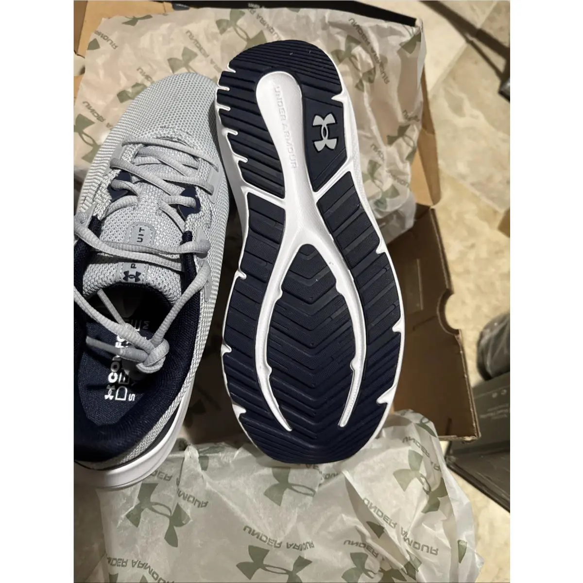 Under Armour shoes - Under Armour Charged Pursuit - Charged Pursuit - 3028254-011 - Gray (UPC: 0197779343114) 5