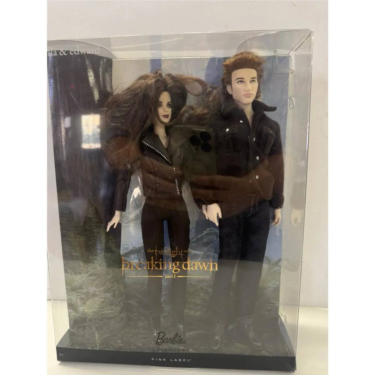 Mattel Barbie Pink Label Twilight Breaking Dawn Part 2 Bella Edward Dolls