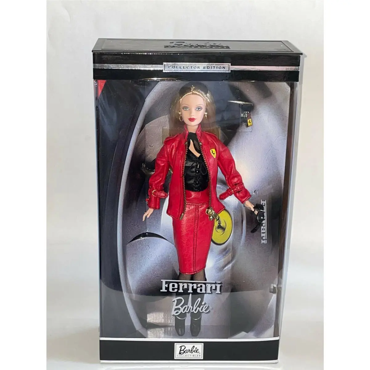 2000 Ferrari Barbie Doll Collector Edition Red Leather Outfit Mattel 28534