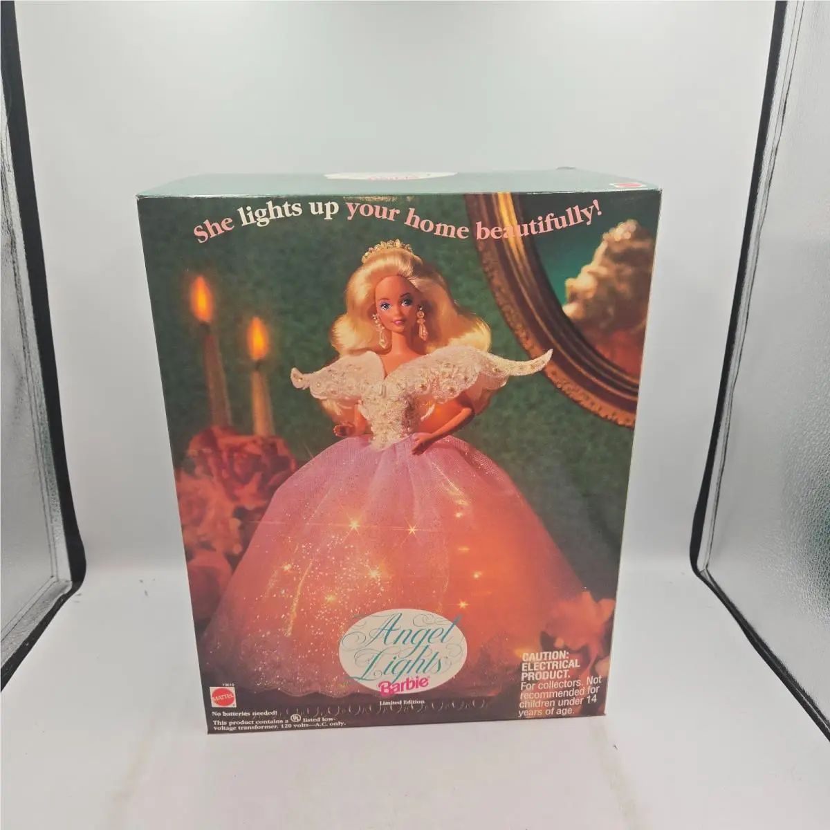 Barbie 1993 Angel Lights Christmas Doll Tree Topper