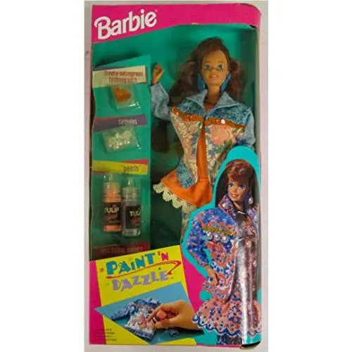Barbie Paint `N Dazzle Doll Set Redhead 1993