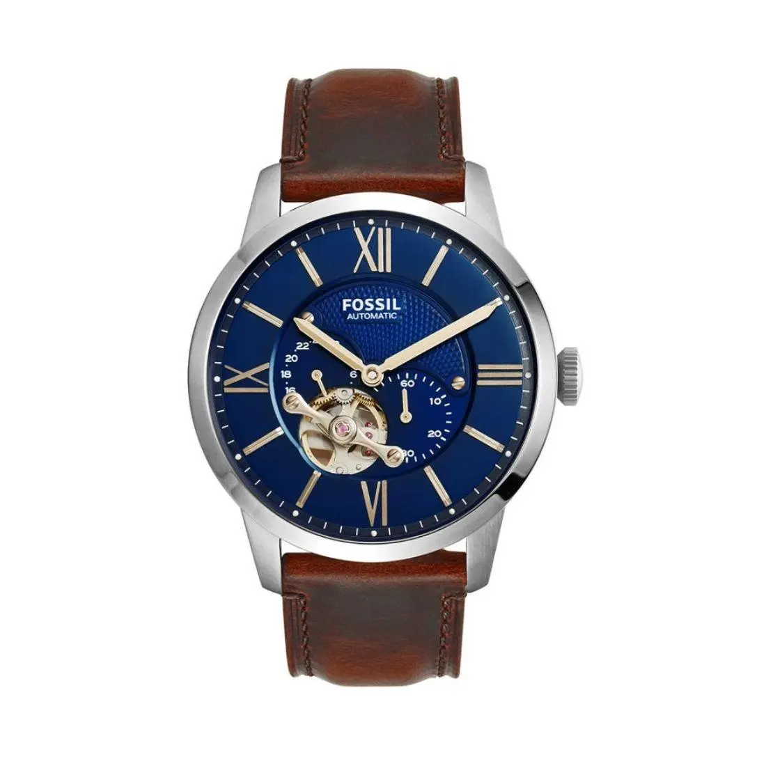 Townsman Men`s Blue Dial Automatic Watch ME3110 by Fossil
