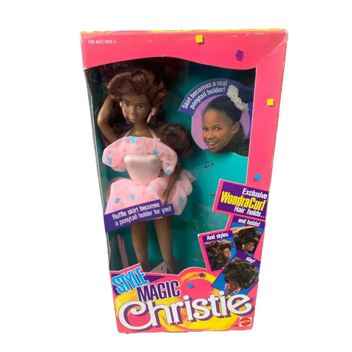 Vintage Style Magic Christie Wondracurl Barbie Doll 1988
