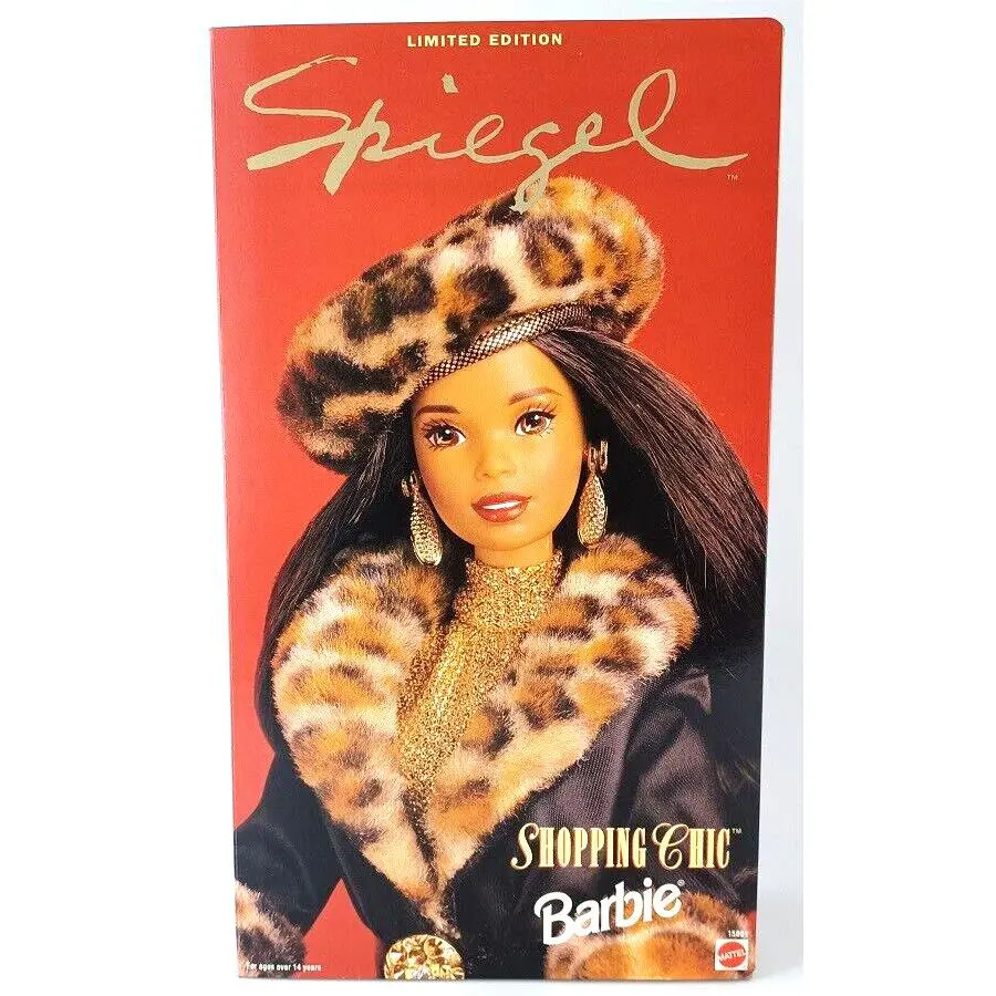 Spiegel 1995 Shopping Chic African American Barbie Doll Mattel 15801 Nrfb
