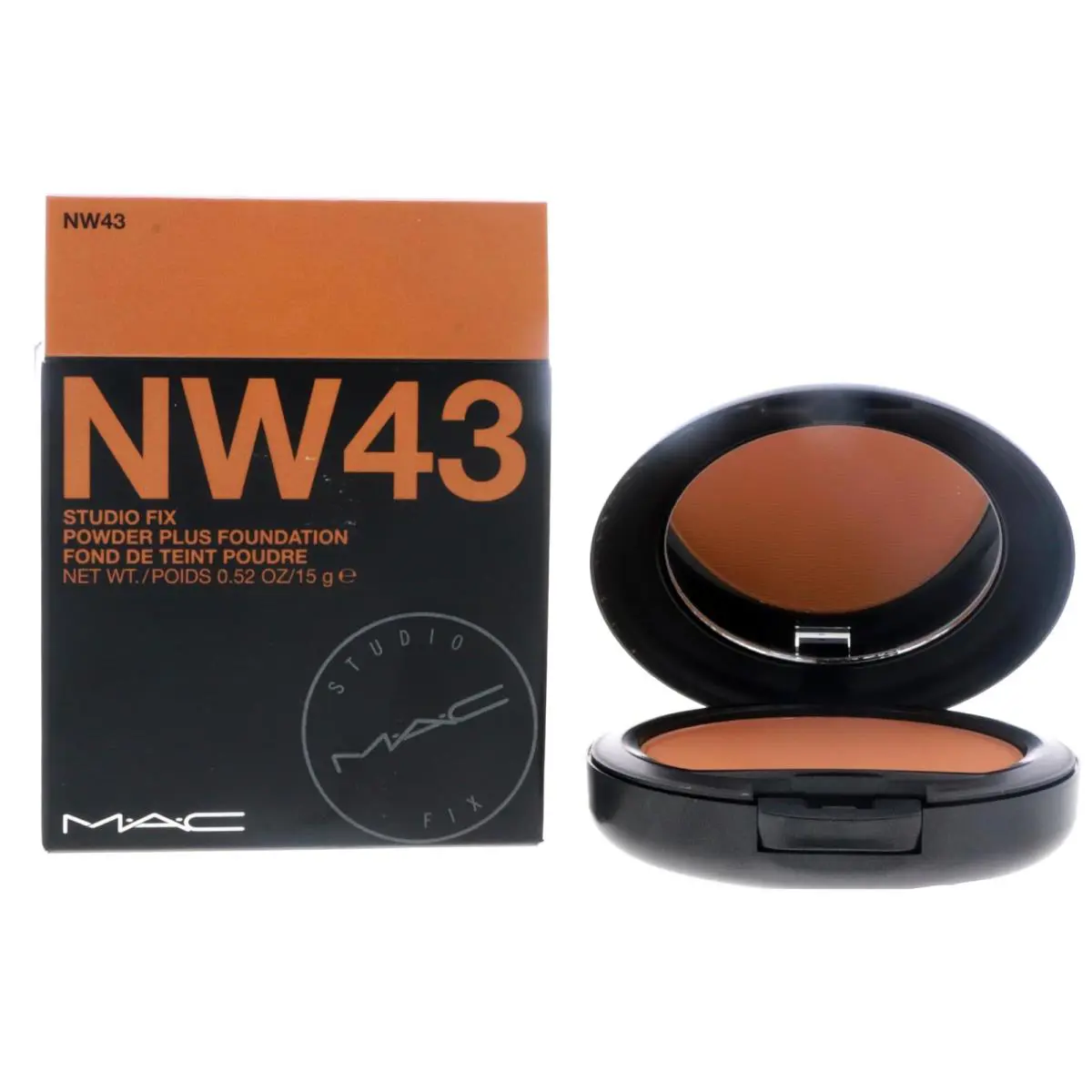 Mac Cosmetics Nw43 Ultra Matte Foundation and Concealer Powder Long Wearing Oil Control