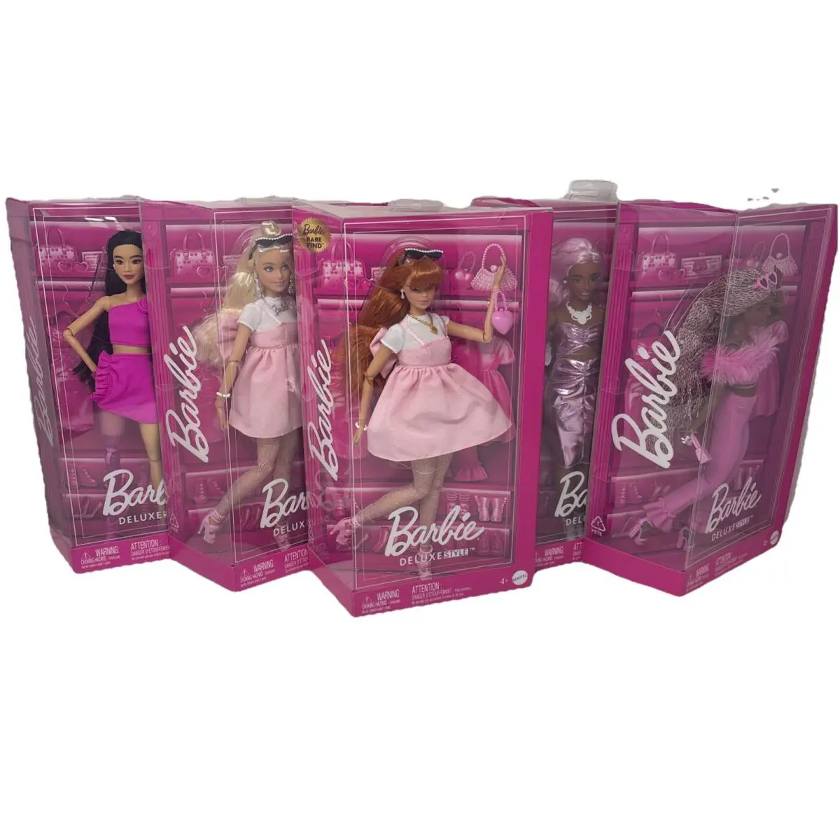 2024...BARBIE 5 Deluxe Style Dolls Including Rare Find Midge Doll