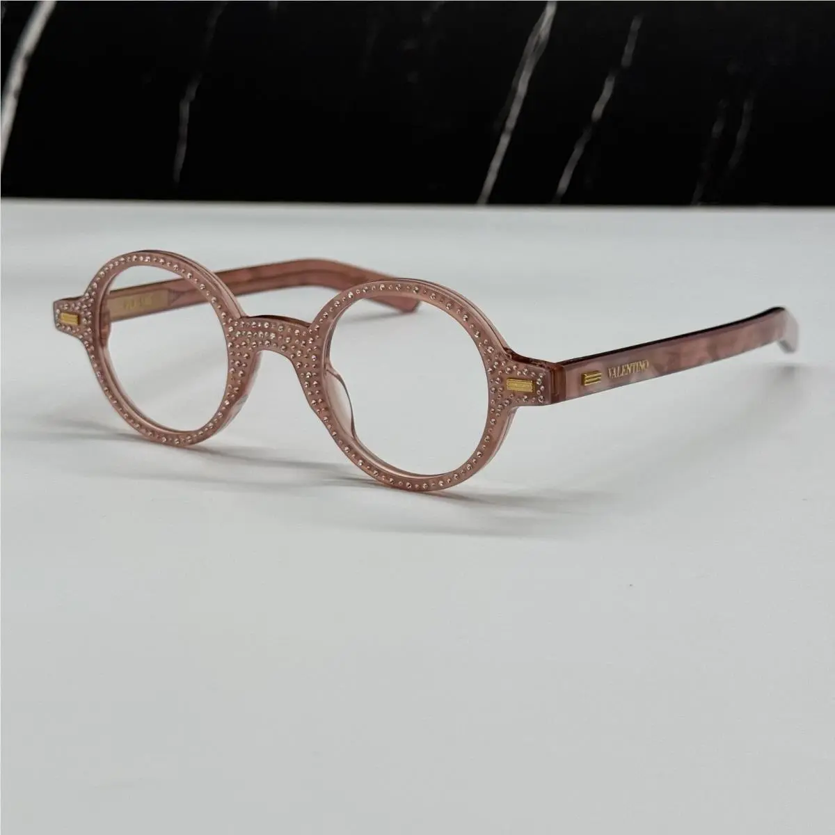 Valentino VLX-185E Pink Round Eyeglasses Valentino