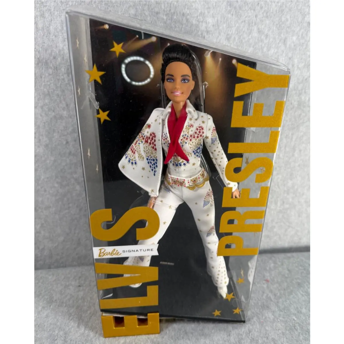 Barbie Signature Elvis Presley Brunette 2020 Collector Doll with Stand
