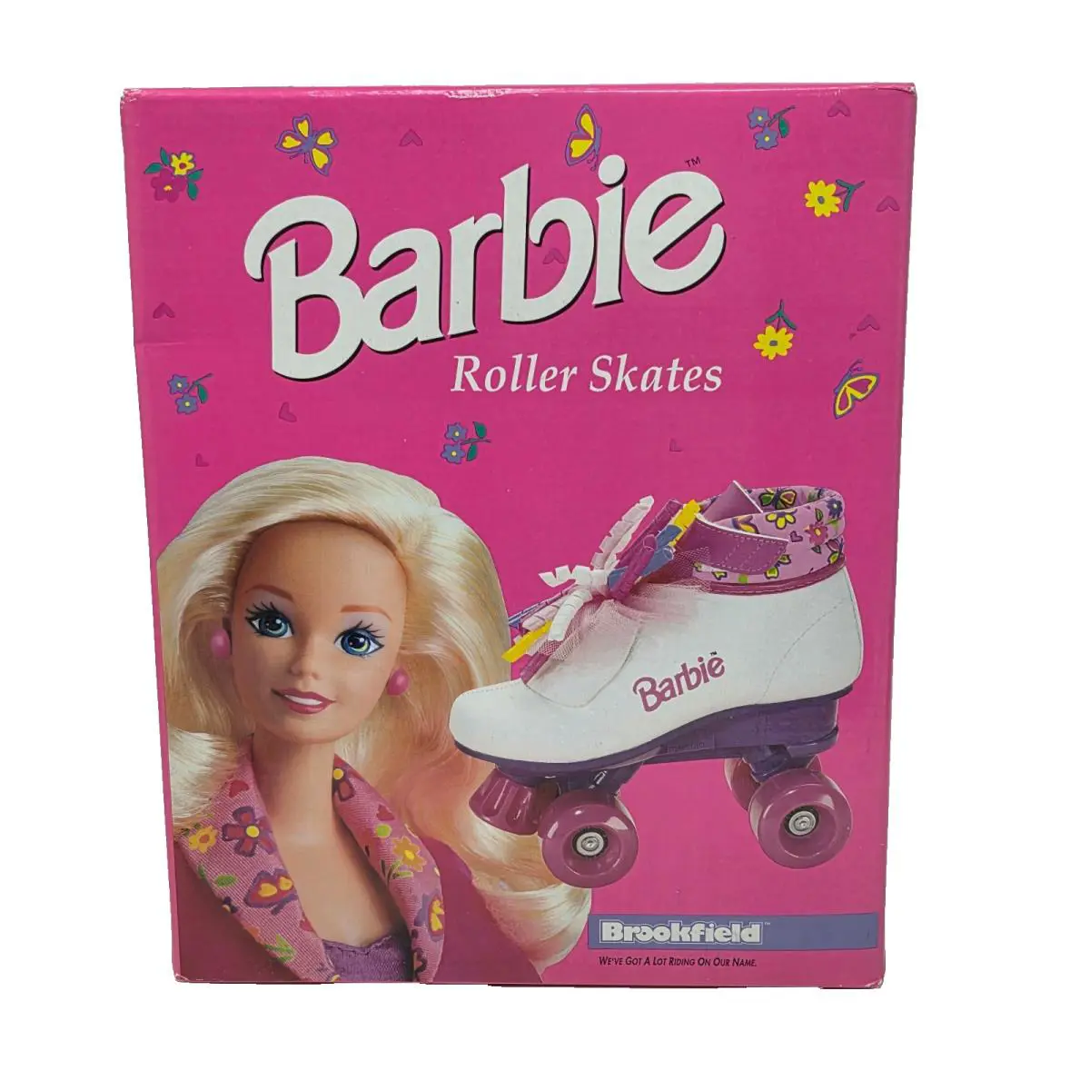 Vintage 1995 Barbie Kids Roller Skates US Size 12 Brookfield