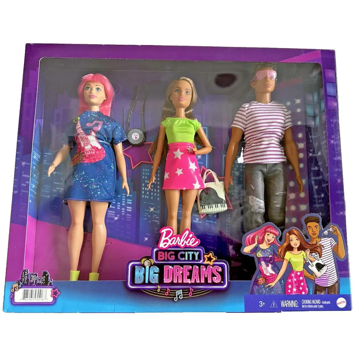 2020 Barbie Big City Big Dreams 3 Doll Gift Set -daisy Teresa Rafa GXF28-NEW