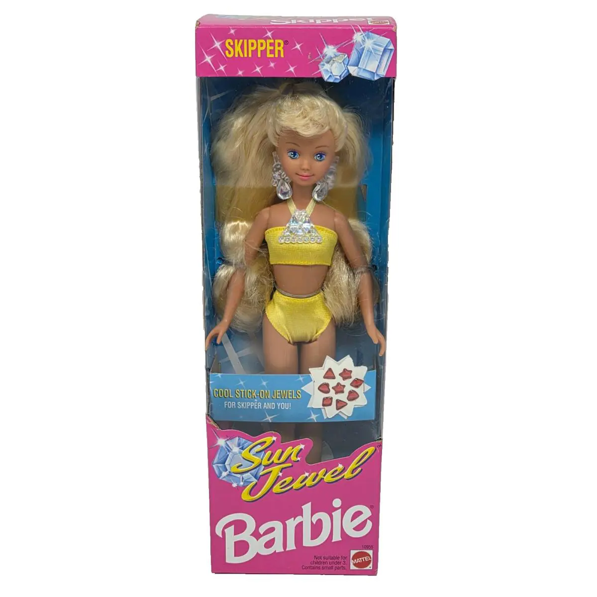 Vintage 1993 Sun Jewel Skipper Barbie Doll Mattel 10955 N Box Nrfb