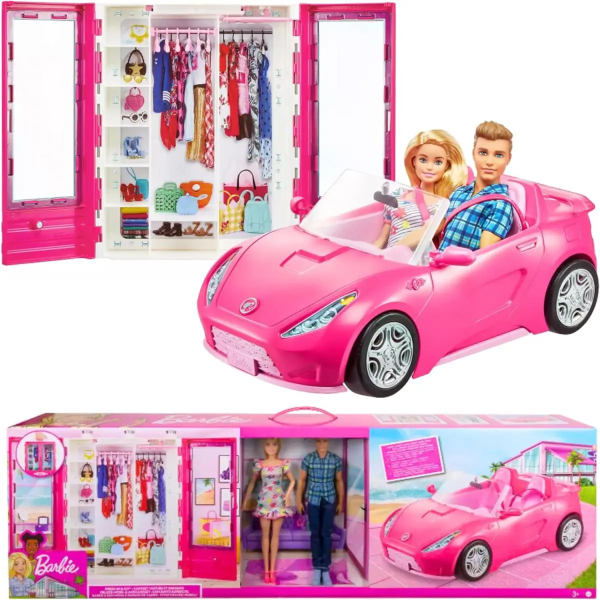 Barbie Ken Ultimate Closet with Handle Convertible Vehicle