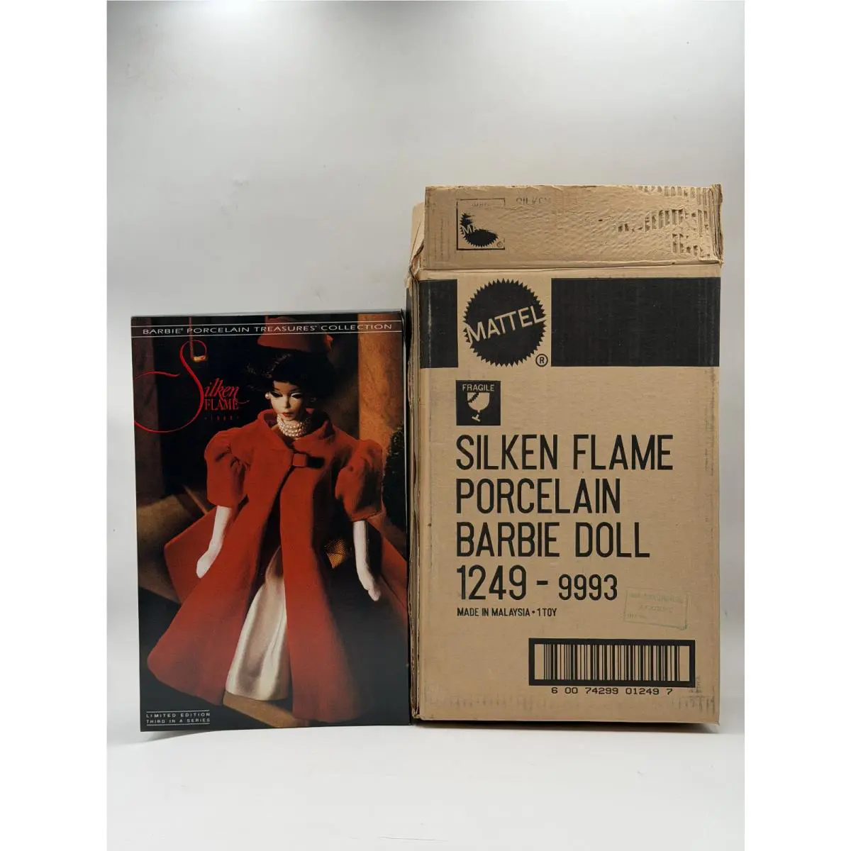 Silken Flame Porcelain Barbie Doll 1992 Limited Edition Mattel 1249 Vintage