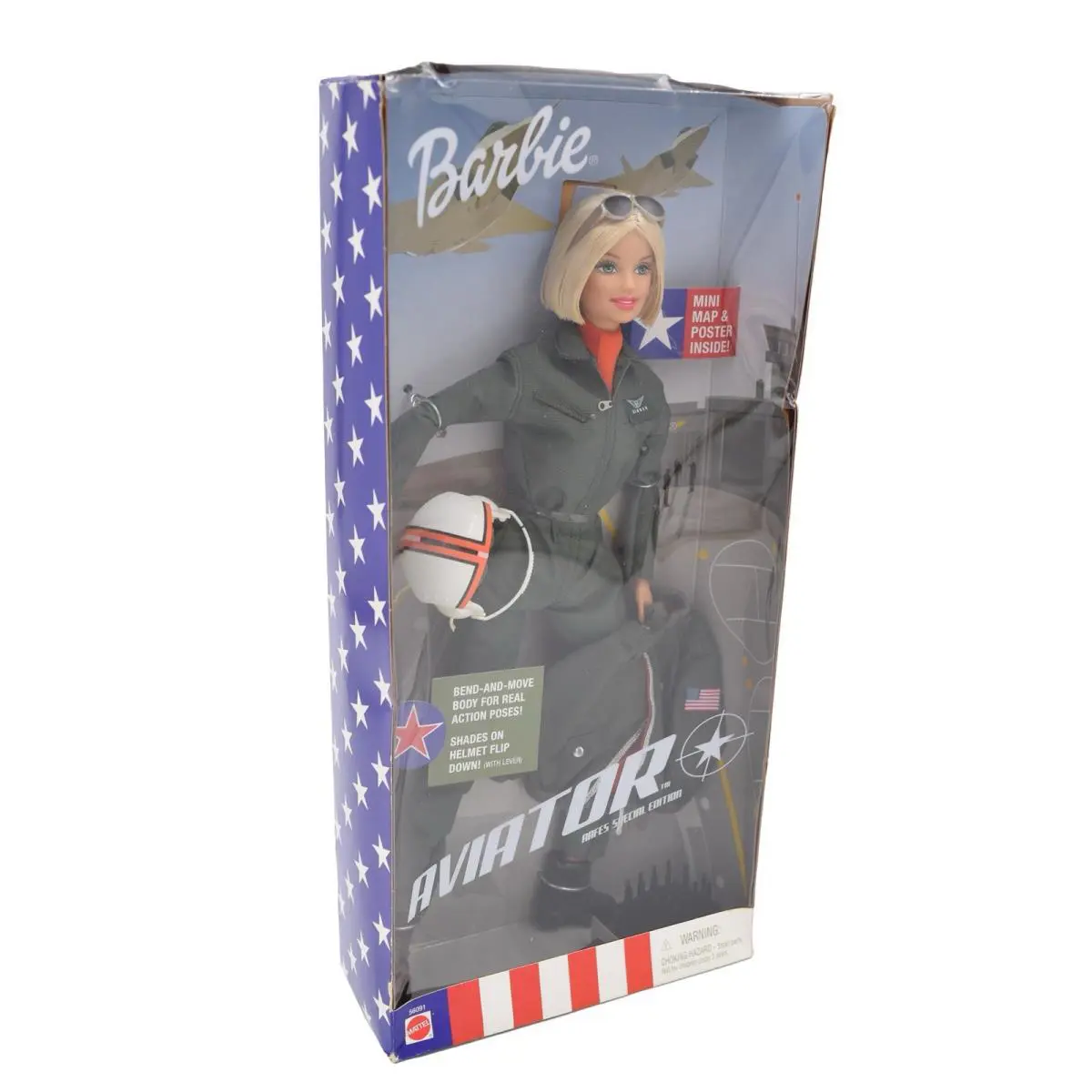 Barbie Aviator Vintage 2001 Doll Aafes Special Edition Mattel 56091
