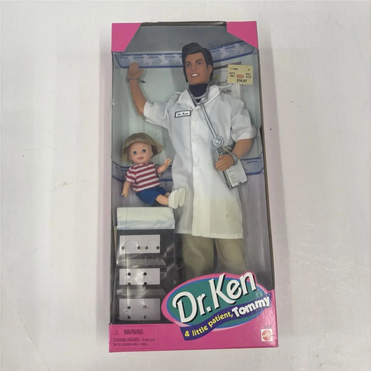 1997 Dr. Ken and Little Patient Tommy Nrfb Barbie 18898 Mattel