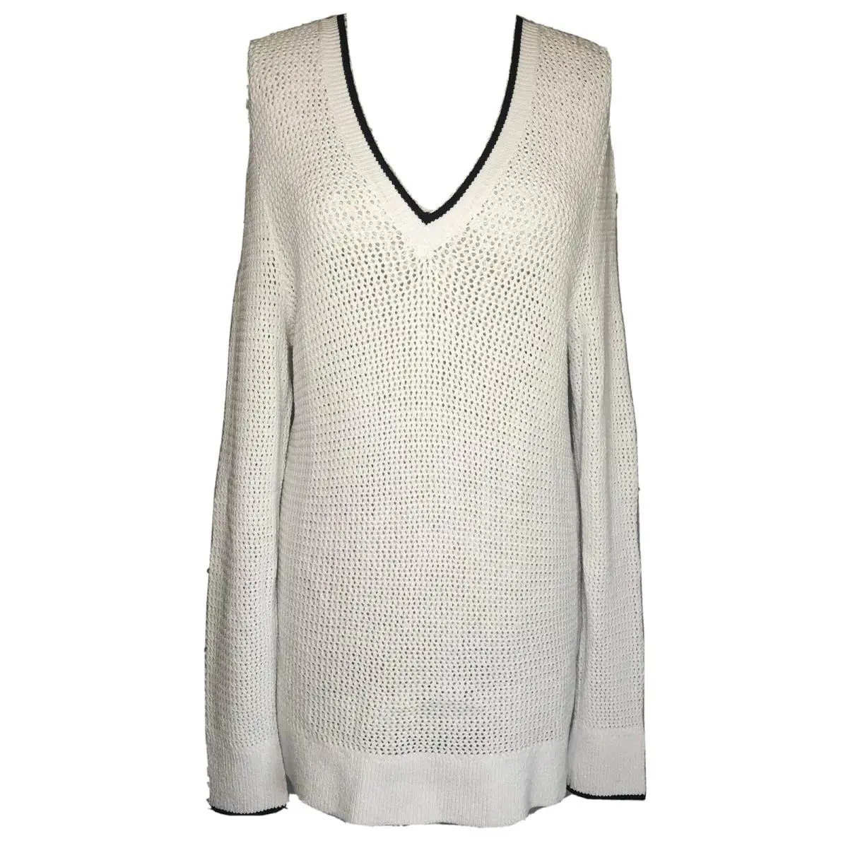 Rag Bone Women’s Elizabeth V-neck Sweater Size L Color White Read Description