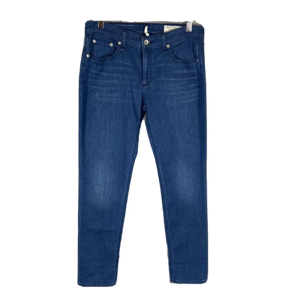 Rag Bone Women’s 27 Low Rise Slim Boyfriend Jeans Color Blue Denim by Rag & Bone