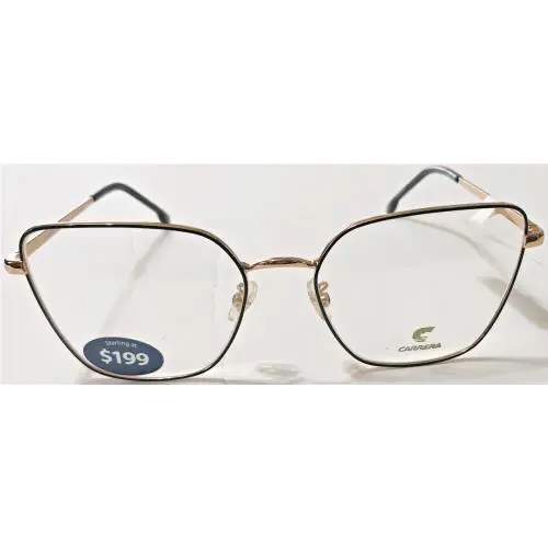 Carrera Designer Eyelass Frames CA3022/SAM Gold Full Wire Frames Teal Accents