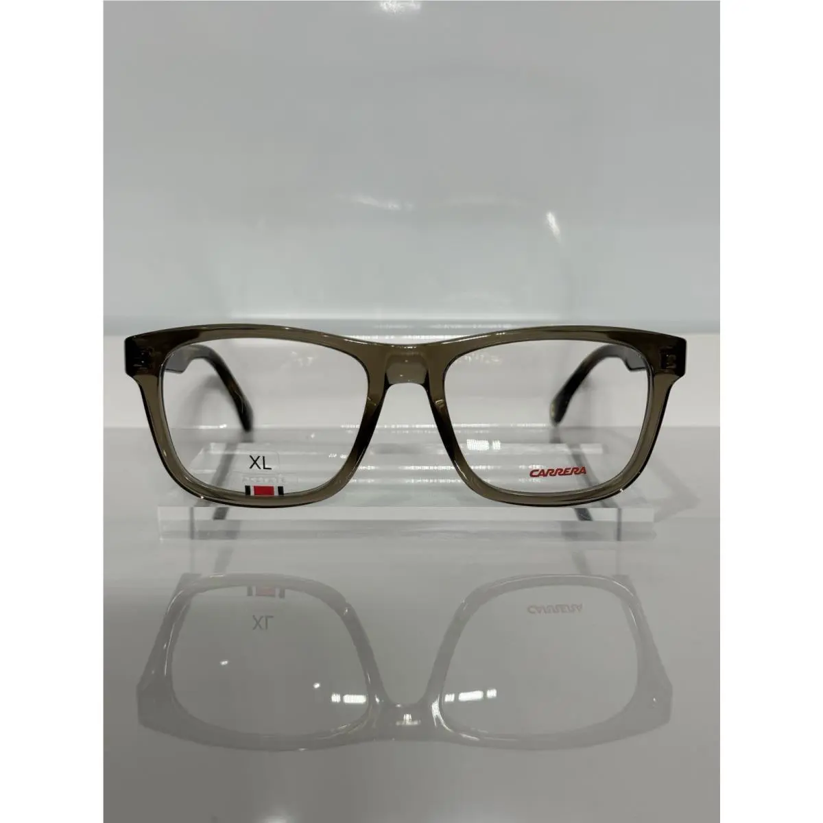 Carrera 249 10A Crystal Beige Large Acetate Eyeglasses 55mm