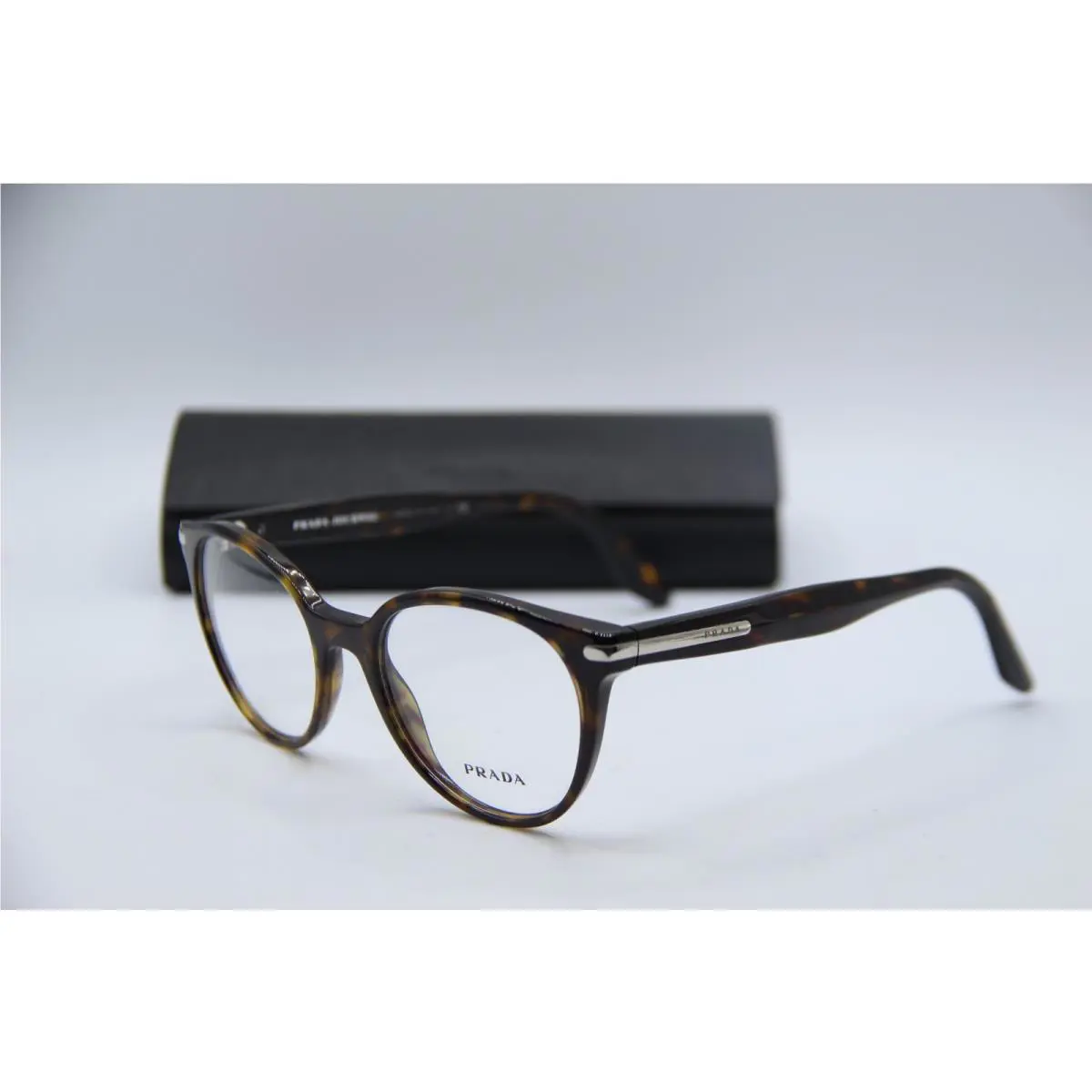 Prada Vpr 07T 2AU-1O1 Havana Black Eyeglasses W/case 50-19