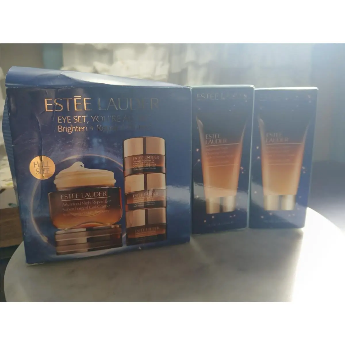 Estée Lauder Brighten + Repair +protect Advanced Night Repair Eye Set + 2x Gelee