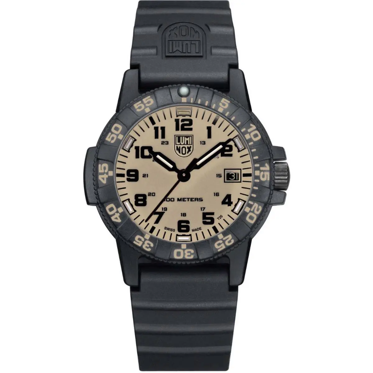 Men`s Watch Sea Turtle Sand Dial Black Rubber Strap XS.0321.BO.BC by Luminox